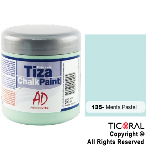 PINTURA TIZA AD 135 MENTA PASTEL 200ML X 3 UNIDADES